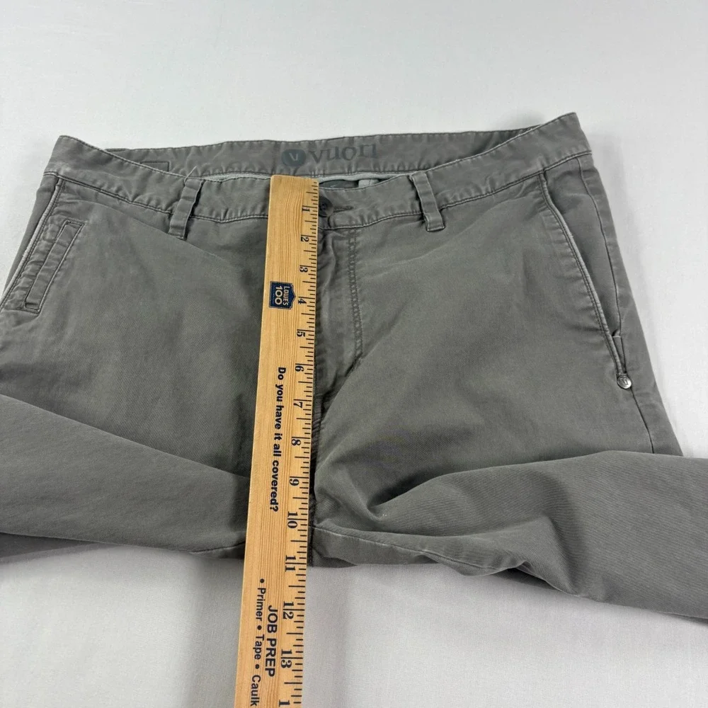 Vuori Pants Mens 33x29‎ Gray Collins Chino Casual Cotton Twill Tapered